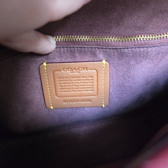 Coach Madison C6288 Shoulder Bag Wine Burgundy - Picture 13 of 14